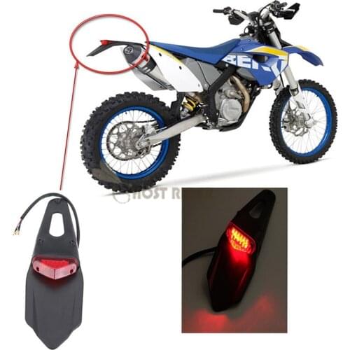 Polisport Motorcycle LED Tail Light&Rear Fender Stop Enduro taillight MX Trail Supermoto FOR CR EXC WRF 250 400 426 450