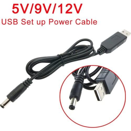 1M/3.3ft 5V/9/12V Step UP Power Cable USB Power Boost Line Converter Adapter For Routers USB Light Fan Radiator Adapter Cable