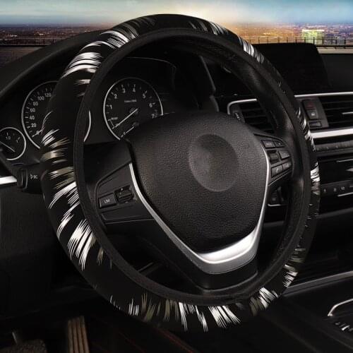 1Pc Car Accessories Wheel Cover on The Steering Wheel Braid on The Steering Wheel Cover Case Auto Supplies