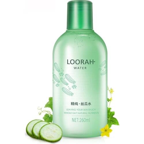 260ml Natural Loofah Extract Face Toner Skin Care Hydrating Moisturizing Oil Control Lighten Pore Toner Pre Makeup Skin Care