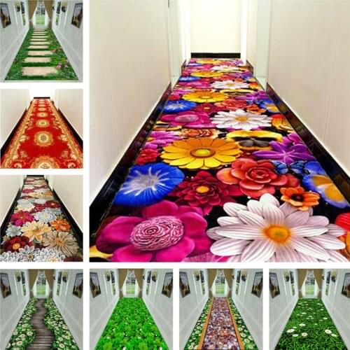3D creative flower grass carpet Hallway Mat Bedroom Living Room Rugs Kitchen Bathroom floor Mats large rugs customized