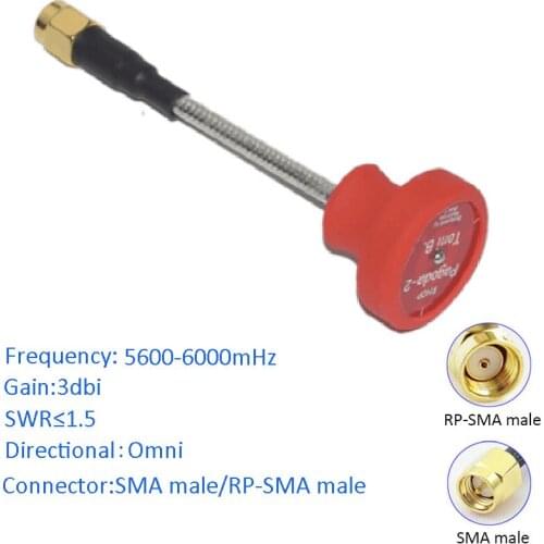 5G antenna 5600-6000mHz SMA male Mushroom antena 5G antenne for FPV Racing Quadcopter