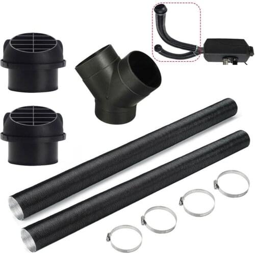 75mm Y Piece /T Piece Car Auto Heater Pipe Duct Warm Air Outlet Vent Hose Clips For Webasto Eberspacher For Propex Diesel Heater