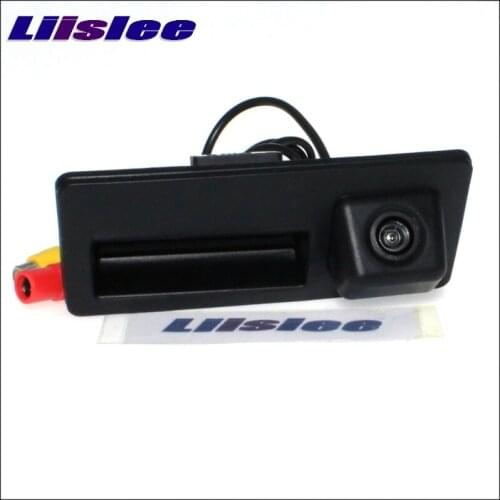 LiisLee Car Rear View Camera Instead of Original Factory Trunk Handle For Volkswagen VW Passat Sharan Lavida For Skoda Octavia