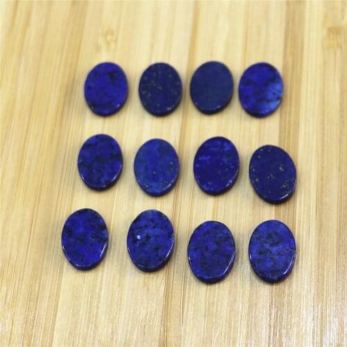 Free Shipping 50 Pcs/batch of 13mmx18mm Natural Stone Lapis Lazuli Oval CAB CABOCHON Teardrop Wholesale Powder/tiger Eye Beads