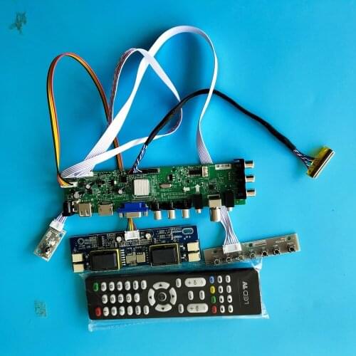 Kit for LM190E08-TLL4/LM190E08-TLL5 USB DVB-T 1280X1024 4 CCFL board AV TV HDMI VGA Controller 30pin Digital LCD Panel remote
