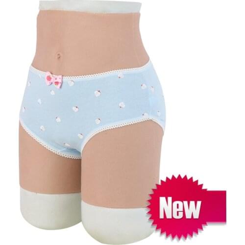 NEW Hot Shemale Silicone Penetrable Fake Vagina Pant Artificial False Buttock Latex Underwear Crossdresser Drag Queen