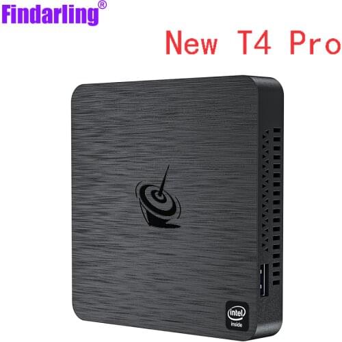 Quad Core Beelink T4 Intel Atom X5-Z8500 Windows10 Mini PC 1000M Lan AC Dual WiFi HD DP Display Office Computer Win10 Mini PC