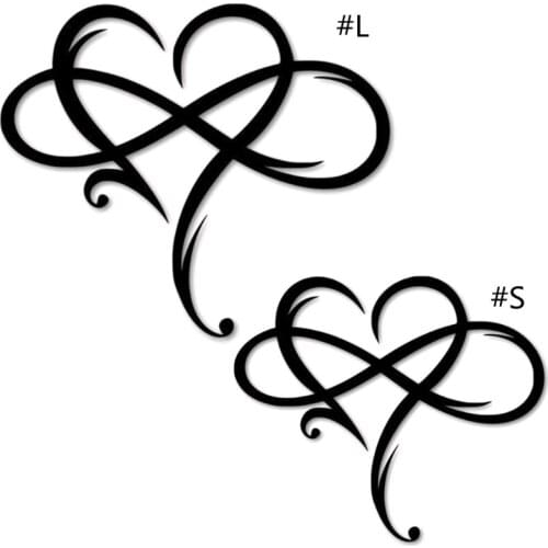 Fashion All-match Metal Infinite Heart Sign Wall Pendant Art Love Wall Sign Bedroom Living Room Home Decoration Supplies