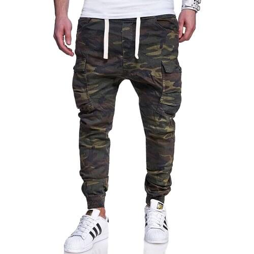 TANG Brand Men Pants Hip Hop Harem Joggers Pants 2019 Male Trousers Mens Joggers Camouflage Pants Sweatpants Large Size 4XL
