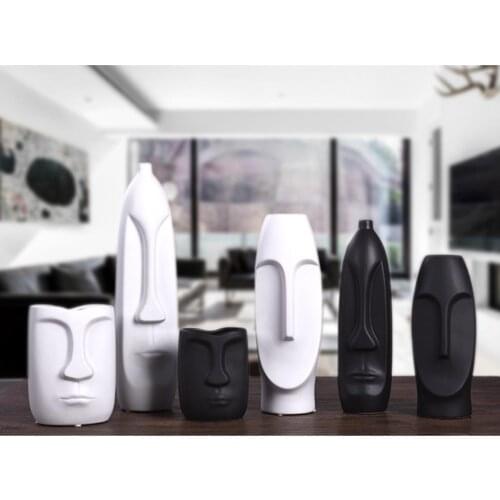 New Modern creative ceramic vase trinkets ornaments TV cabinet indoor home crafts decoration