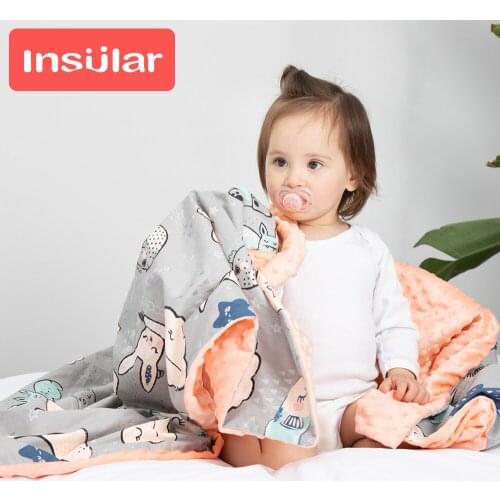 Newborne Baby Cotton Blanket Soft Flannel Fleece Swaddling Newborn Toddler Minky Bedding Blanket Stroller Wrap Covers Winter