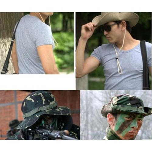 Camping Hiking Hat Fishing Bucket Hat Military Hunting Beach Cap Outdoor Wide Brim Sport Cap