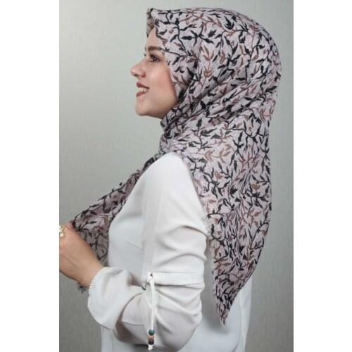 JAWEL PATTERNED LINEN FLAMLI SCARF-DESEN-36-RENK-14