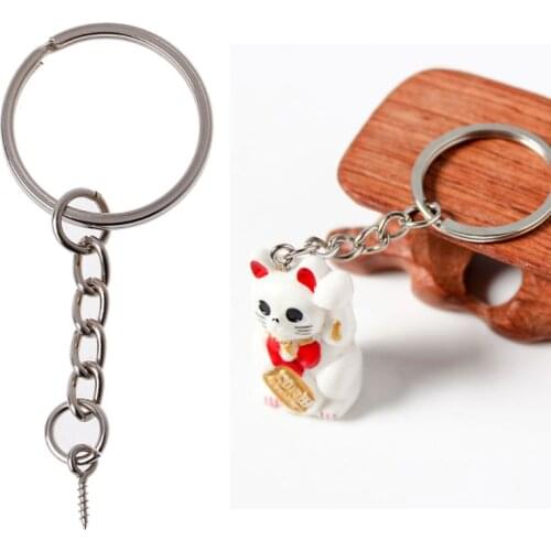 20Pcs Screw Eye Pin Key Chains With Open Jump Ring Chain Extender Jewelry Making