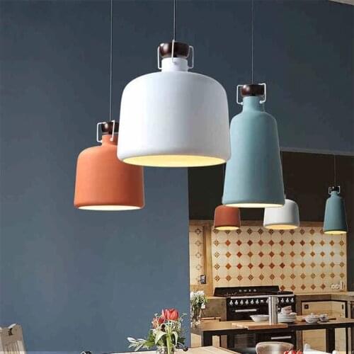 Modern Minimalist Pendant Lamp Restaurant For Bar Lving Room Bedroom StudyPendant Lights Nordic Decorative Home Hanging Lamps