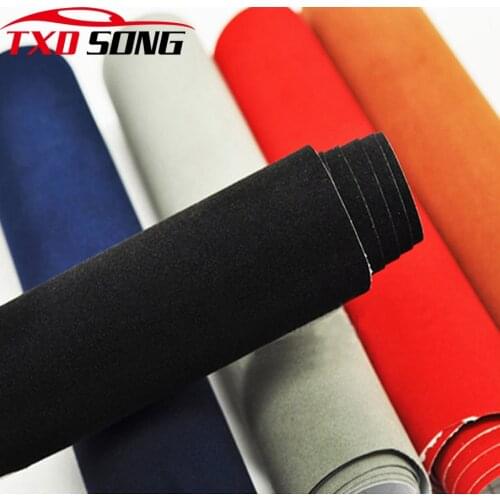 35CM/50CM*200CM Suede Film Velvet Fabric Vinyl Car Wraps Film Bubble Free For Vehicle Decal Console Computer Cover