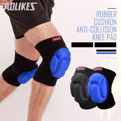 1 Pair New Thickening Knee Pad Brace Football Volleyball Extreme Sports Knee Pads Brace Support Protect Cycling Knee Protector