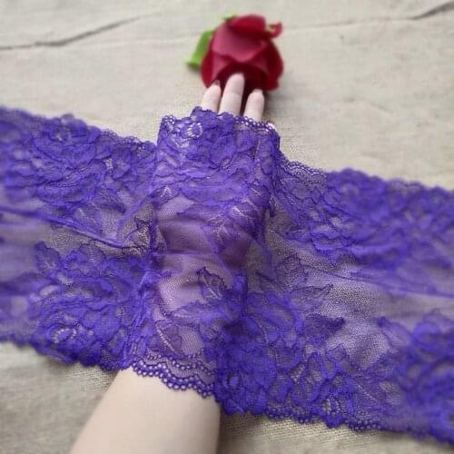3meter purple embroidery stretch lace accessories skirt hem Underwear