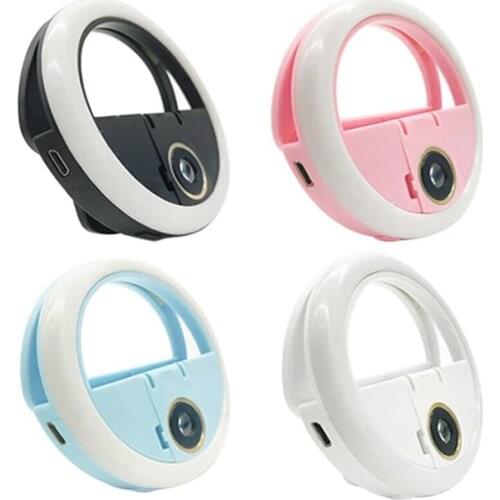 3 In 1 Fill Light Lens 0.63X Wide-Angle Macro Mobile Phone Lens, 3 Levels Adjustable Fill Lamp Macro Cell Phone External Lens