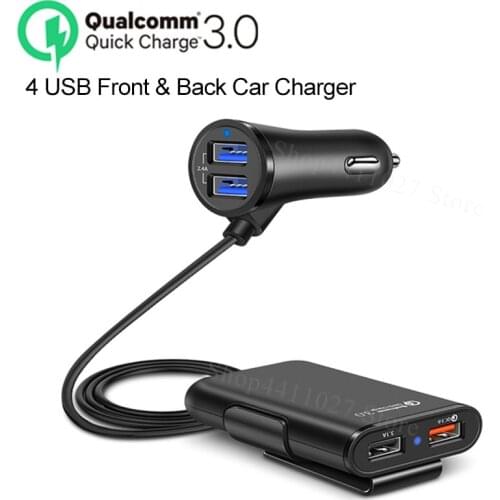 4 Ports QC 3.0 Fast USB Car Charger Accessories stickers for Suzuki gsr gsxr 600 750 1000 ltz 400 grand vitara sv 650 sport