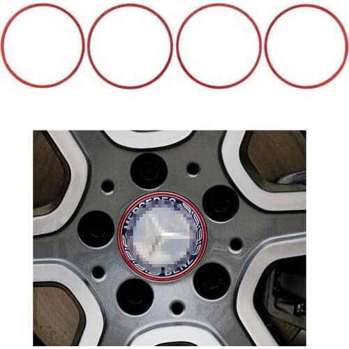 4 Pieces Alloy Car Wheel Rim Center Cap Hub Rings Decoration For Mercedes-Benz B C E S CLA CLS GLA GLC GLE GLK GLS Class