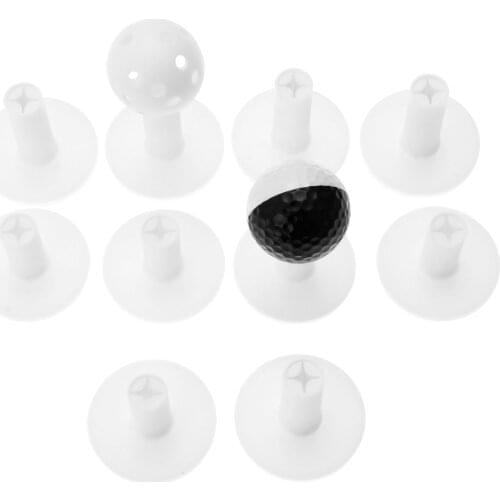 Gohantee 5Pcs Durable Rubber Golf Tees 38mm 50mm Practice Tee Golf Ball Holder Golfer Beginner Trainer Aid Tool Golf Accessories