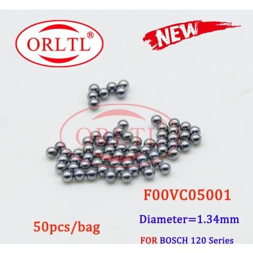 50pcs/bag ORLTL common rail injector steel balls F 00V C05 001 for120 injector ,Diameter=1.34mm, fuel injector valve repair kits