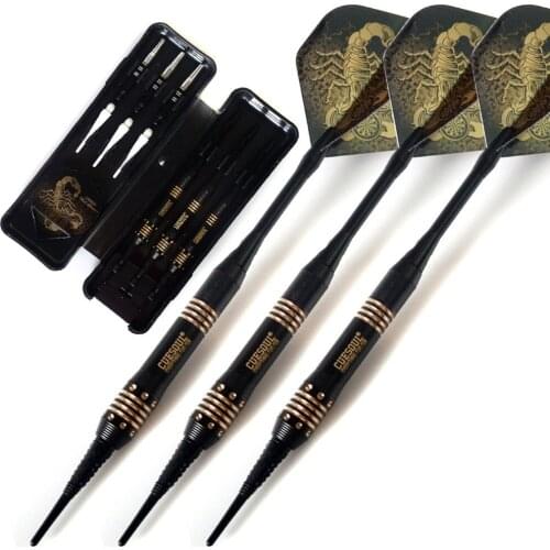 Free Shipping Cuesoul 16 Grams Soft Tip Brass Barrels Darts Set