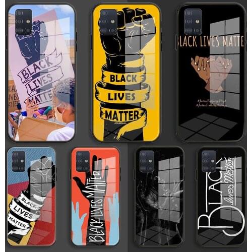 Black Lives Matter Soft Silicone Glass Case For Samsung Galaxy A10 A20 A30 A40 A50 A70 A31 A51 A71 Balck Cover