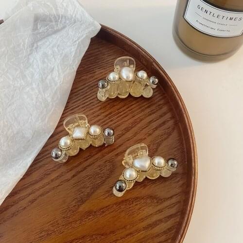 CYGJFC Woman Pearl Hair Claws Women Vintage Hairpins Hair Clips Ladies Hair Accessories Hairgrip Barrettes Headwear Ornaments