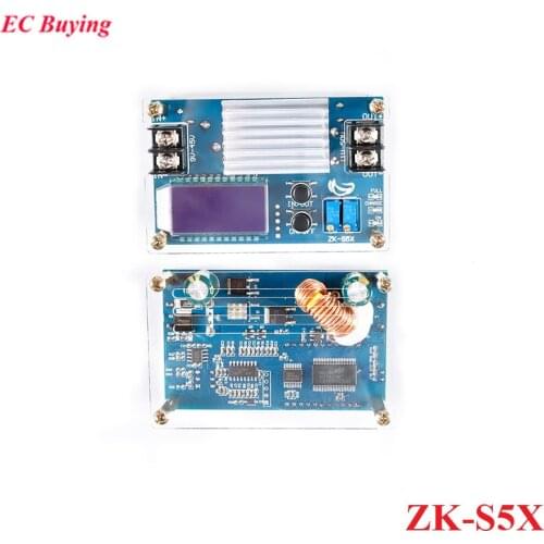 DC-DC DC 9 -45V to 10 -50V 5A Step Up Power Supply Module Adjustable Boost Adapter CV/CC Converter LCD Display with Case ZK-S5X