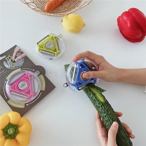 Home Kitchen Three-in-One Multi-Purpose Peeling Knife Douyin Same Multifunctional Fruit Peeler Spot Fruit and Vegetable Scraper