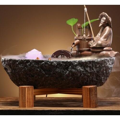 Lucky Water Fountain Landscape Furnishing Articles Opening Gift High-End Creative Shop Tea Room