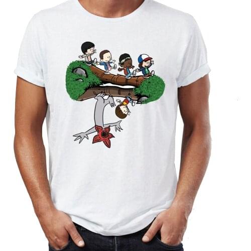 Summer Mens t-shirt Stranger Things Eleven Awesome Artwork Printed Tshirt Anime Tees Tops Harajuku Streetwear