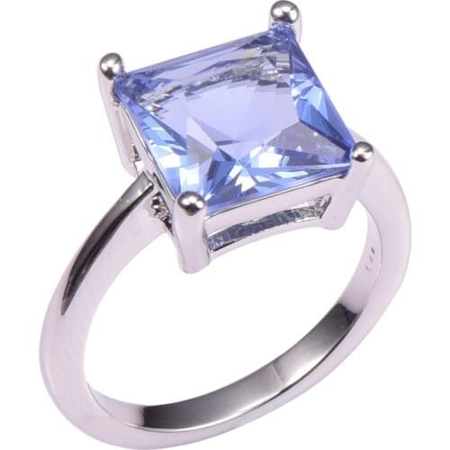 Crystal Zircon 925 Sterling Silver Wedding Party Fashion Design Romantic Ring Size 5 6 7 8 9 10 11 12 PR40