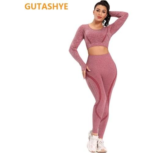 Yoga set Crop Top Yoga Leggings Set Workout Yoga Pants women Gym suit Legging Pants Clothing Fitness Shirt sport suit women