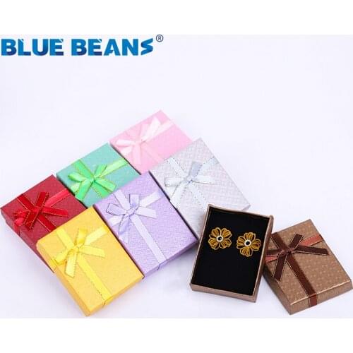 2020 Box Black Jewelry Necklace Earrings Ring Packaging Hot Sell Paper Gift Jewellery Organizer Sponge Boxes Gift Bangles Bow C