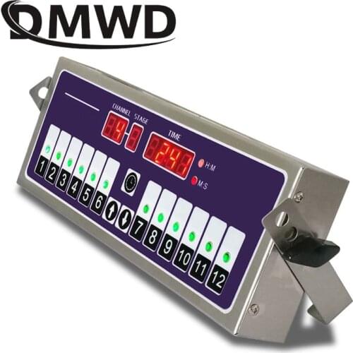 DMWD Commercial Kitchen timer 12 channel fried chicken burger shop baking timing reminder countdown twelfth Digital button alarm
