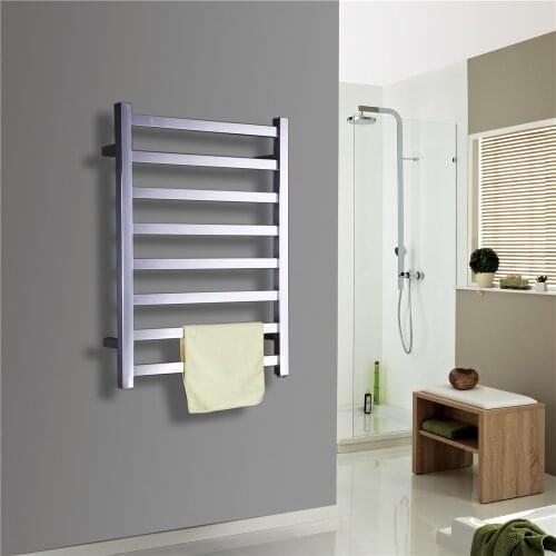 ARE Stainless Steel Square Towel dryer rack Wall Mounted polish Towel Warmer,Bathroom Accessories Heated Towel Rail TW-RT8