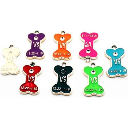 Mix 50pcs/lot dogs favorite bone Dangle Charms golden Plastic Pendant Lobster Clasp Hanging Charm For Necklace Bangle Jewelry