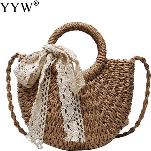 Fashion Straw Bag Popular One-Shoulder Messenger Bag Female Wild Ins Summer Handbag For Woman Daily Wear Or Matching Clothes