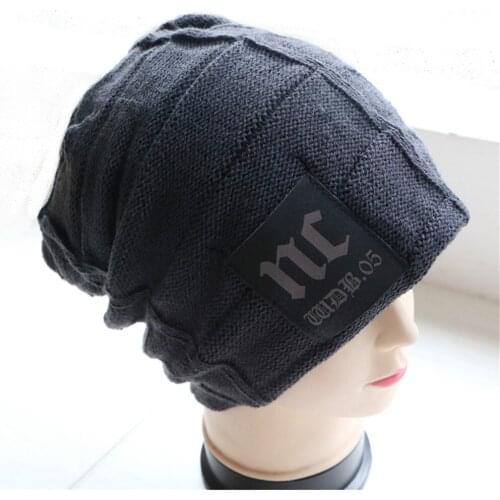 New hat for men and women Korean winter knitted hat plus wool wool cap cover head thickened wind insulation