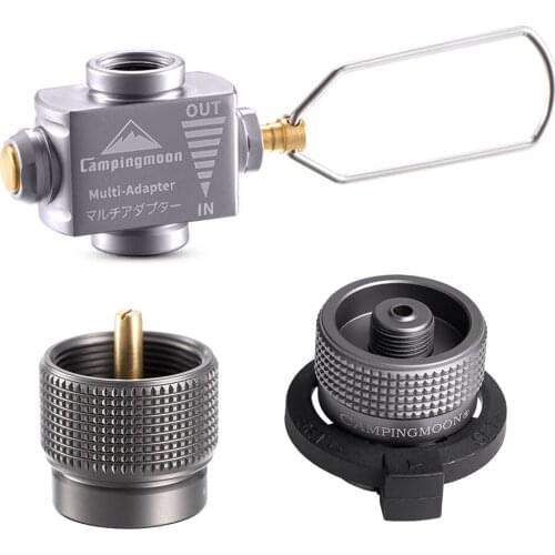 Outdoor Camping Stove Gas Burner Refill Adapter Flat Gas Adapter Valve Canister Gas Convertor Shifter Cylinder Refill Adapter