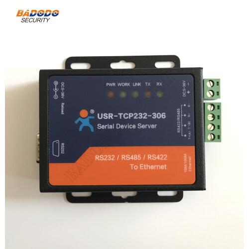 Serial RS232 RS485 RS422 Ethernet converter USR-TCP232-306 Ethernet serial communication server