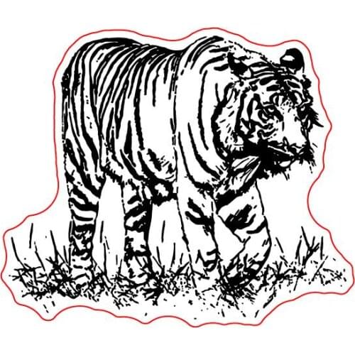 Tiger Transparent Clear Stamps for DIY Scrapbooking/Card Making/Kids Christmas Fun Decoration Supplies ST0036