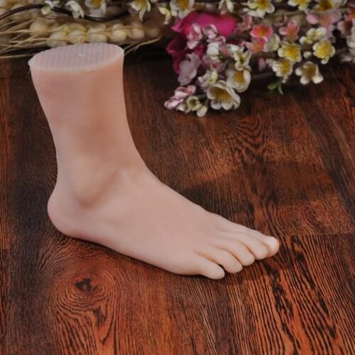 Super Soft Plastic Model Foot Mannequin for Pedicure Nail Practice