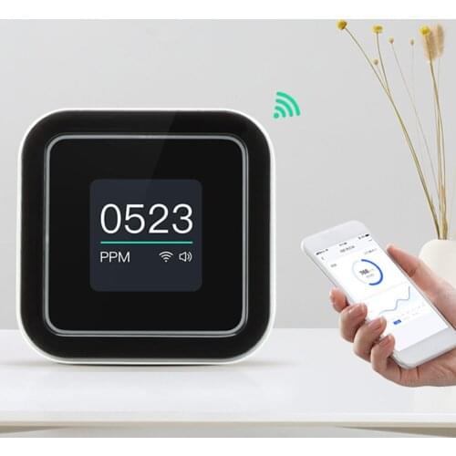Indoor Smart WiFi CO2 Meter Air Carbon Dioxide Sensor Monitor Gas Detector