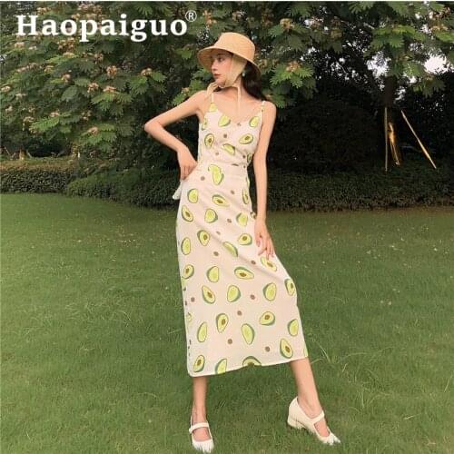 Womens Summer Casual Streetwear 2 Piece Set Sleeveless Backless T Shirt and Print Midi Skrit Women Modis BF Style Two Piece Set