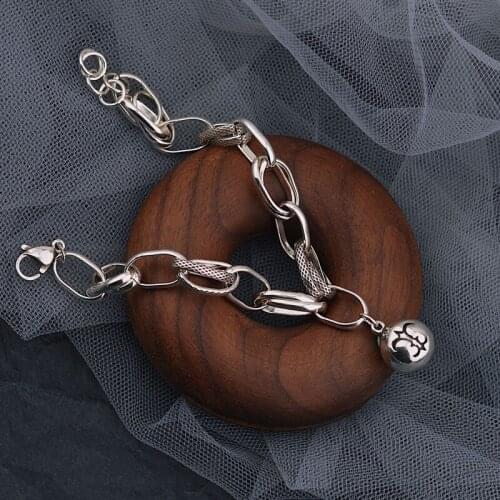 VENTFILLE 925 Sterling Silver Round Bead Pendant Bracelet for Women And Men Vintage Punk Personality Party Jewelry Gifts 2021